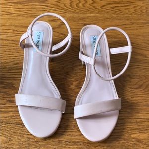 Pink Steve Madden block heel shoes